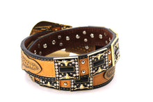 Cargar imagen en el visor de la galería, Rhinestone Belt- #507 Rhinestone Buckle w Longhorn Rhinestones & Studs