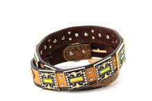 Cargar imagen en el visor de la galería, Rhinestone Belt- #507 Rhinestone Buckle w Longhorn Rhinestones & Studs