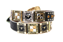 Cargar imagen en el visor de la galería, Rhinestone Belt- #556 Longhorn Buckle Longhorn Concho Rhinestone