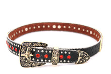 Cargar imagen en el visor de la galería, Rhinestone Belt- #556 Longhorn Buckle Longhorn Concho Rhinestone