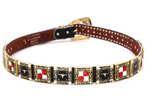 Cargar imagen en el visor de la galería, Rhinestone Belt- #556 Longhorn Buckle Longhorn Concho Rhinestone