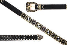 Cargar imagen en el visor de la galería, Rhinestone Belt- #556 Longhorn Buckle Longhorn Concho Rhinestone