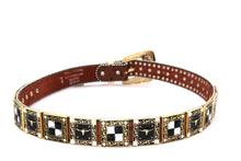 Cargar imagen en el visor de la galería, Rhinestone Belt- #556 Longhorn Buckle Longhorn Concho Rhinestone