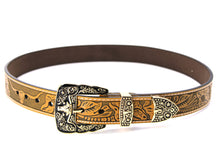Load image into Gallery viewer, Plain Belt- #607 Longhorn Horse Rooster Basketweave Floral Pattern