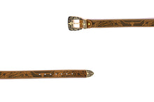 Load image into Gallery viewer, Plain Belt- #607 Longhorn Horse Rooster Basketweave Floral Pattern
