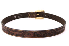 Load image into Gallery viewer, Plain Belt- #607 Longhorn Horse Rooster Basketweave Floral Pattern