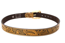 Load image into Gallery viewer, Plain Belt- #607 Longhorn Horse Rooster Basketweave Floral Pattern