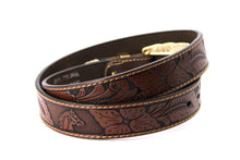 Load image into Gallery viewer, Plain Belt- #607 Longhorn Horse Rooster Basketweave Floral Pattern