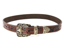 Load image into Gallery viewer, Plain Belt- #607 Longhorn Horse Rooster Basketweave Floral Pattern