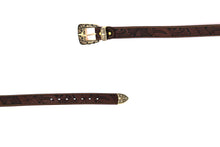 Load image into Gallery viewer, Plain Belt- #607 Longhorn Horse Rooster Basketweave Floral Pattern