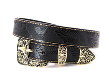 Load image into Gallery viewer, Plain Belt- #607 Longhorn Horse Rooster Basketweave Floral Pattern
