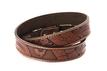 Load image into Gallery viewer, Plain Belt- #607 Longhorn Horse Rooster Basketweave Floral Pattern