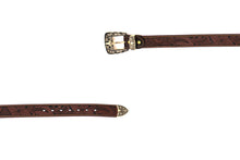 Load image into Gallery viewer, Plain Belt- #607 Longhorn Horse Rooster Basketweave Floral Pattern