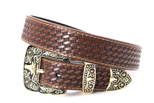 Load image into Gallery viewer, Plain Belt- #607 Longhorn Horse Rooster Basketweave Floral Pattern