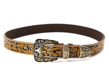 Load image into Gallery viewer, Plain Belt- #607 Longhorn Horse Rooster Basketweave Floral Pattern