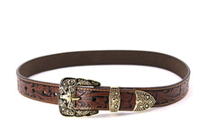 Load image into Gallery viewer, Plain Belt- #607 Longhorn Horse Rooster Basketweave Floral Pattern