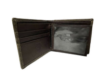 Load image into Gallery viewer, Short Wallet- #687 Leather Threading Wallet Genuine Leather Rodeo