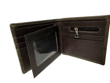 Load image into Gallery viewer, Short Wallet- #687 Leather Threading Wallet Genuine Leather Rodeo