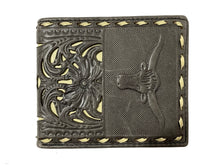 Load image into Gallery viewer, Short Wallet- #687 Leather Threading Wallet Genuine Leather Rodeo