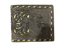 Load image into Gallery viewer, Short Wallet- #687 Leather Threading Wallet Genuine Leather Rodeo