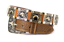 Load image into Gallery viewer, Concho Belt- #783 Double Guns