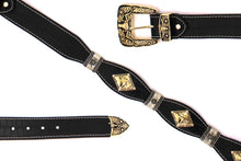 Load image into Gallery viewer, Concho Belt- #8001A-E Concho with Clear Stone