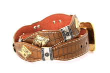 Load image into Gallery viewer, Concho Belt- #8001A-E Concho with Clear Stone