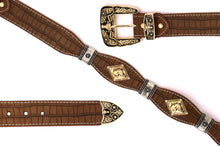 Load image into Gallery viewer, Concho Belt- #8001A-E Concho with Clear Stone
