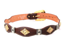 Load image into Gallery viewer, Concho Belt- #8001A-E Concho with Clear Stone