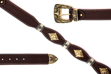 Load image into Gallery viewer, Concho Belt- #8001A-E Concho with Clear Stone