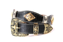 Load image into Gallery viewer, Concho Belt- #8001A-E Concho with Clear Stone