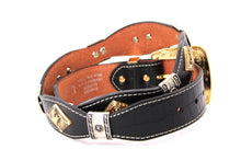 Load image into Gallery viewer, Concho Belt- #8001A-E Concho with Clear Stone
