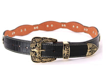 Load image into Gallery viewer, Concho Belt- #8001A-E Concho with Clear Stone