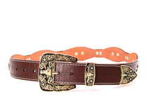 Load image into Gallery viewer, Concho Belt- #8001A-E Concho with Clear Stone