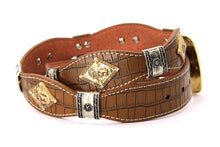 Load image into Gallery viewer, Concho Belt- #8001A-E Concho with Clear Stone