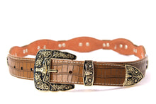Load image into Gallery viewer, Concho Belt- #8001A-E Concho with Clear Stone