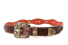 Load image into Gallery viewer, Concho Belt- #8001A-E Concho with Clear Stone