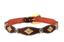 Load image into Gallery viewer, Concho Belt- #8001A-E Concho with Clear Stone