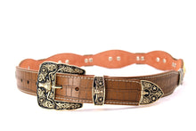 Load image into Gallery viewer, Concho Belt- #8001A-E Concho with Clear Stone
