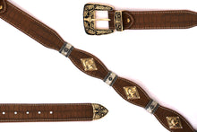 Load image into Gallery viewer, Concho Belt- #8001A-E Concho with Clear Stone