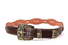 Load image into Gallery viewer, Concho Belt- #8001A-E Concho with Clear Stone