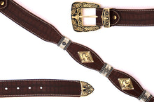 Load image into Gallery viewer, Concho Belt- #8001A-E Concho with Clear Stone