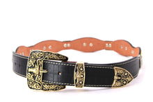 Load image into Gallery viewer, Concho Belt- #8001A-E Concho with Clear Stone