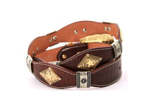 Load image into Gallery viewer, Concho Belt- #8001A-E Concho with Clear Stone