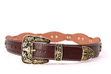Load image into Gallery viewer, Concho Belt- #8001A-E Concho with Clear Stone
