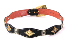 Load image into Gallery viewer, Concho Belt- #8002A-E Concho with Blue Stone