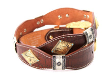 Load image into Gallery viewer, Concho Belt- #8002A-E Concho with Blue Stone
