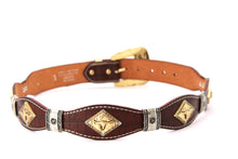 Load image into Gallery viewer, Concho Belt- #8002A-E Concho with Blue Stone