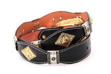 Load image into Gallery viewer, Concho Belt- #8002A-E Concho with Blue Stone