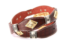 Load image into Gallery viewer, Concho Belt- #8002A-E Concho with Blue Stone